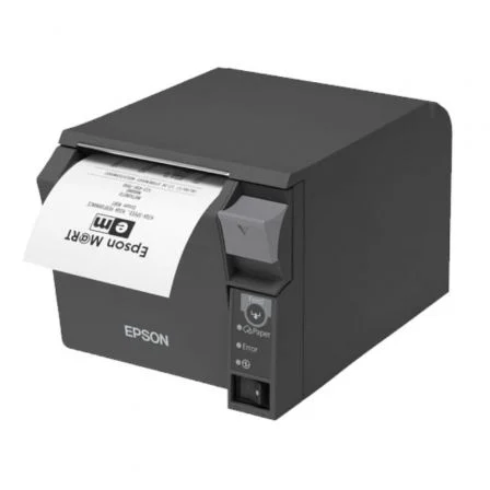 Epson TM-T70II Impresora de recibos térmica USB-RS232 negra de 80mm